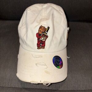 Muka Henny Bottle Groot Distressed Faded Adjustable Cap Trucker Baseball Hat